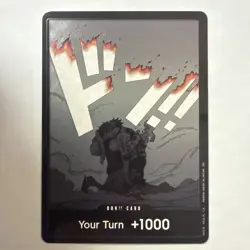 Bandai One Piece Game Card Don!! Your Turn +1000 (Luffy and Ace) Foil - Image 1