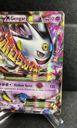 Pokemon M Gengar-EX Mega XY166 Holo Rare Black Star Promo Card - Image 2