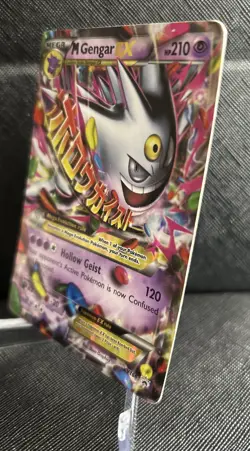Pokemon M Gengar-EX Mega XY166 Holo Rare Black Star Promo Card - Image 4