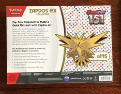 POKEMON TCG Scarlet & Violet 151 Zapdos ex Collection - Brand New - - Image 2