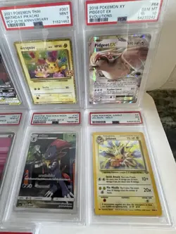 Pokemon Graded Card Lot 12x Pikachu, Joleen, Pidgeot, Dark Golduck 1st.,,, - Image 4