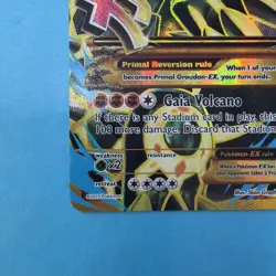 2015 Pokemon Primal Groudon EX 97/98 Holo Shiny Full Art Card Ancient Origins EX - Image 2
