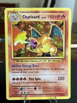 Pokemon Charizard Holo Rare 11/108 XY Evolutions 2016 TCG Card LP/MP - Image 1