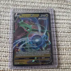Pokemon TCG Rayquaza v Crown Zenith Holo Ultra Rare Card 100/159 - Image 1