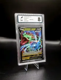 Pokemon TCG Rayquaza V Graded Ultra Rare Holo Crown Zenith Card Set 100/159 - Image 1