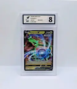 Pokemon TCG Rayquaza V Graded Ultra Rare Holo Crown Zenith Card Set 100/159 - Image 3