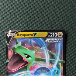Pokemon TCG Rayquaza v Crown Zenith Holo Ultra Rare Card 100/159 - Image 2