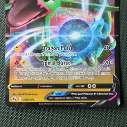 Pokemon TCG Rayquaza v Crown Zenith Holo Ultra Rare Card 100/159 - Image 3