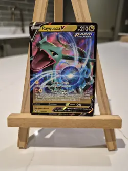 Pokemon TCG Rayquaza v Crown Zenith Holo Ultra Rare Card 100/159 NM - Image 1