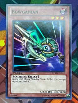 Yugioh TCG Bowganian LCYW-EN144 Super Rare 1st Edition NM - Image 1