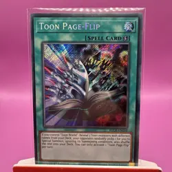 Toon Page-Flip - BLCR-EN068 - Secret Rare - 1st Edition - YuGiOh - Image 1
