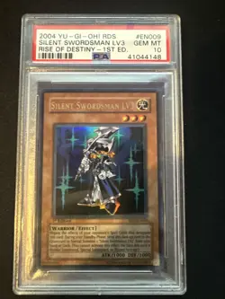 Yu-Gi-Oh Silent Swordsman LV3 RDS-EN009 Ultra Rare 1st Edition PSA 10 - Image 1