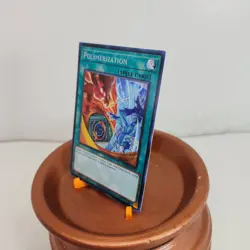 Yu-Gi-Oh Polymerization RA03-EN051 1st Ed (Hero Art) Secret Rare NM Fusion Spell - Image 3