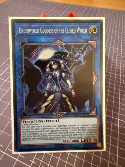 Underworld Goddess of the Closed World Yu-Gi-Oh RA02-EN045 1st Secret Rare NM - Image 1