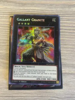 Yugioh! Gallant Granite MP20-EN167 Prismatic Secret Rare 1st Edition - Image 1