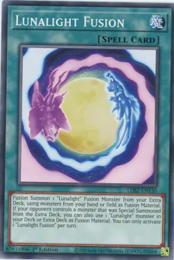 Yugioh Lunalight Fusion LDS2-EN130 Common1st NM x3 Play Set - Image 1