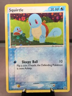 Pokemon TCG Squirtle 82/112 FireRed & LeafGreen Reverse Holo VTG 2004 LP+/LP - Image 1