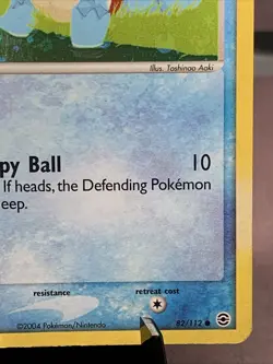 Pokemon TCG Squirtle 82/112 FireRed & LeafGreen Reverse Holo VTG 2004 LP+/LP - Image 4