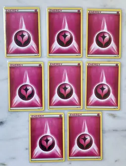 Fairy Energy Pokemon 8 Card Lot XY Trainer Kit: Sylveon &Noivern 2014 vintage NM - Image 1