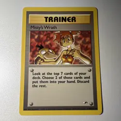Pokemon Card - Misty's Wrath Gym Heroes 114/132 Uncommon *NM near mint - Image 1
