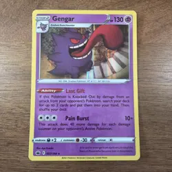 Pokemon Gengar Holo Rare Card Chilling Reign 57/198 Pokemon TCG Near Mint - Image 1