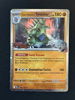 Team Rocket's Tyranitar (Prerelease) Rare Miscellaneous Cards & Products 096/182 - Image 1