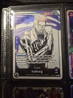 Iceburg Leader Alt Art OP03-058 English One Piece Card Game - Image 1