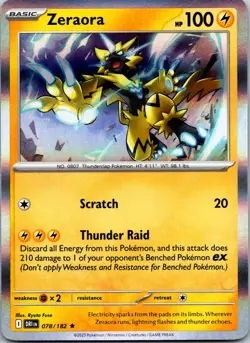 Zeraora 078/182 Rare Prize Pack Series Cards Pokemon Near Mint - Image 1