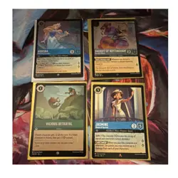 Disney Lorcana First Chapter - 4 Card Lot - Aurora Jasmine NM/M - SHIPS FREE! - Image 1