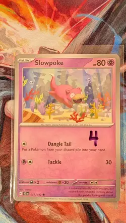 Slowpoke 057/142 Common Sv07: Stellar Crown Pokemon Card Near Mint - Image 2
