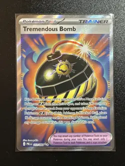 Tremendous Bomb 113/084 UR Pitch Black English Unreleased Pokemon Card NM/M - Image 1