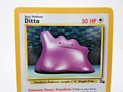 Ditto 3/62 Holo Rare Fossil Pokemon Card 1999 WOTC LP - Image 2