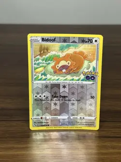 Bidoof 59/78 Pokemon Go Reverse Holo Ditto Pokemon Card - Image 1