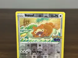 Bidoof 59/78 Pokemon Go Reverse Holo Ditto Pokemon Card - Image 2