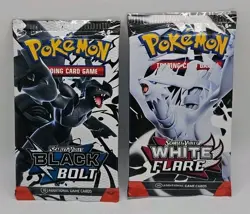Black Bolt | White Flare Bundle New Sealed Booster Pack 1 of Each Pokemon TCG SV - Image 1
