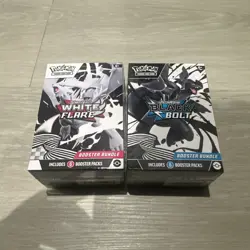 Pokemon TCG Black Bolt & White Flare Booster Bundle x2 New Sealed - Image 1
