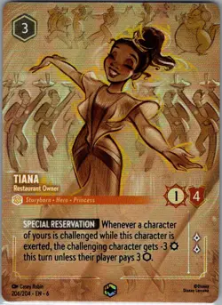 Tiana - Restaurant Owner (Enchanted) 206/204 Azurite Sea - Disney Lorcana - NM - Image 1