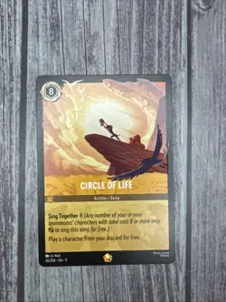 Disney Lorcana Fabled TCG Legendary Action Lion King Circle Of Life 26/204 - Image 1