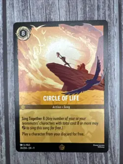 Disney Lorcana Fabled TCG Legendary Action Lion King Circle Of Life 26/204 - Image 2