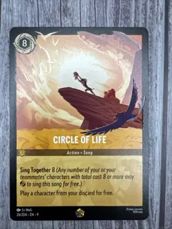 Disney Lorcana Fabled TCG Legendary Action Lion King Circle Of Life 26/204 - Image 4