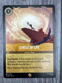 Disney Lorcana Fabled TCG Legendary Action Lion King Circle Of Life 26/204 - Image 5