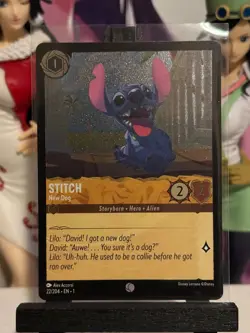 Disney Lorcana Stitch New Dog 22/204 The First Chapter Foil! - Image 1