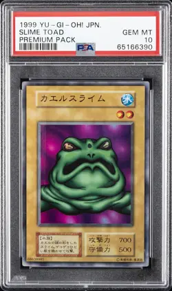 1999 YU-GI-OH! JPN PREMIUM PACK SLIME TOAD PSA 10 - Image 1