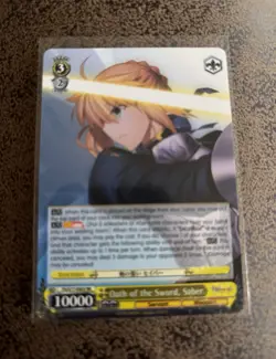 Weiss Schwarz Oath of the Sword, Saber Rare Foil EN FS/S34-E005 10000 - Image 1