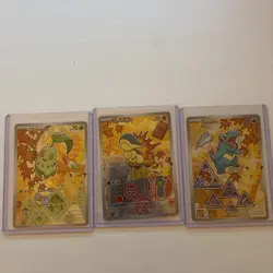 Pokemon TCG First Partner Illustration Collection Series 2 Johto Set PACK PULLED - Image 1