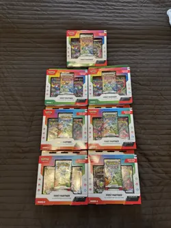 Pokemon First Partner Pack Collection Series 1 x3 & Series 2 x4 Bundle Sealed - Image 1