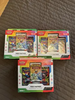 Pokemon First Partner Pack Collection Series 1 x3 & Series 2 x4 Bundle Sealed - Image 5