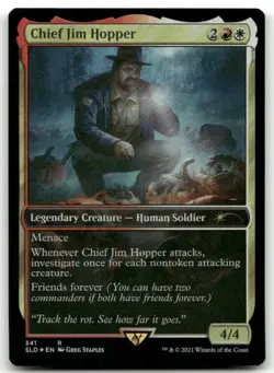 Chief Jim Hopper #341 (Foil) (NM) Secret Lair Drop SLD Magic MTG - Image 1