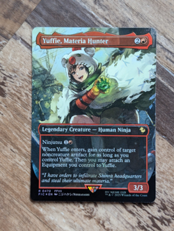 Yuffie, Materia Hunter (Borderless)(Chocobo Track Foil) Commander: Final Fantasy - Image 1