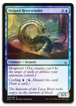 Striped Riverwinder #48 (Foil) (NM) Hour of Devastation HOU Magic MTG - Image 1